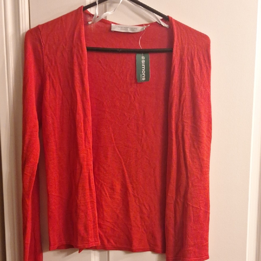 Simons Scarlet Knit Cardigan